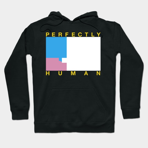 Perfectly Human - Transgender Flag Hoodie by OutPsyder